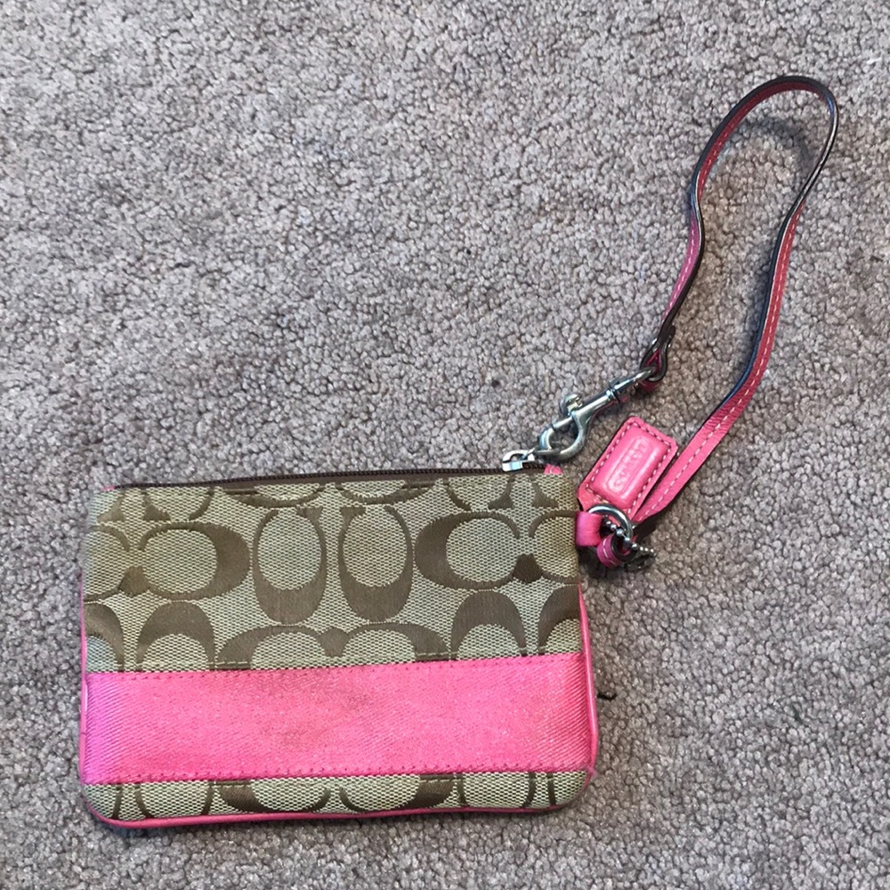 Coach Pink Wristlet